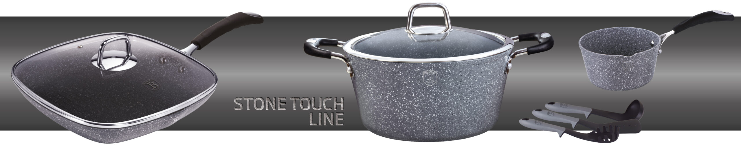 BerlingerHaus Stone Touch Line termék család oldal a főbb konyhai termékekkel